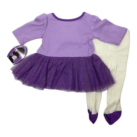 DC Comics 0 - 3 M Bat Girl Outfit PurpleTulle Batg - Picture 3 of 5